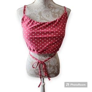Time & Tru Coral/Pink Polka Dot Bikini size 3X